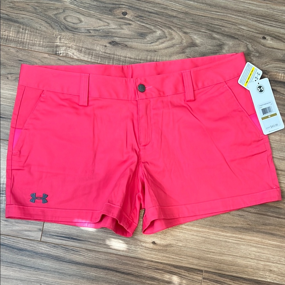 New with Tags Under Armour Women's Pink Shorts Size 14